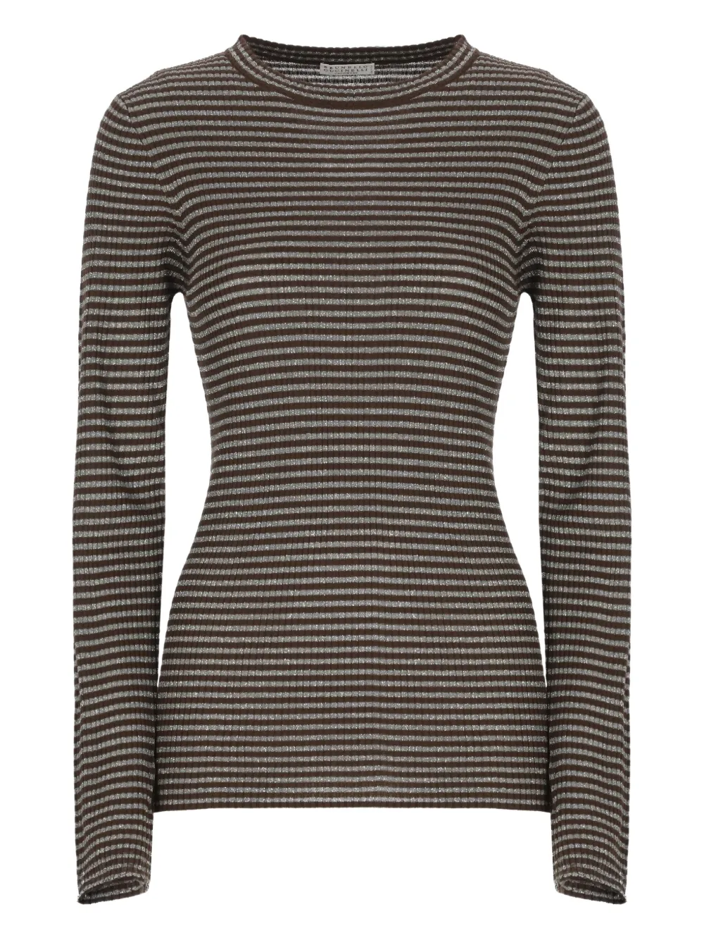 Brunello Cucinelli striped knitwear | Brown | Image 1