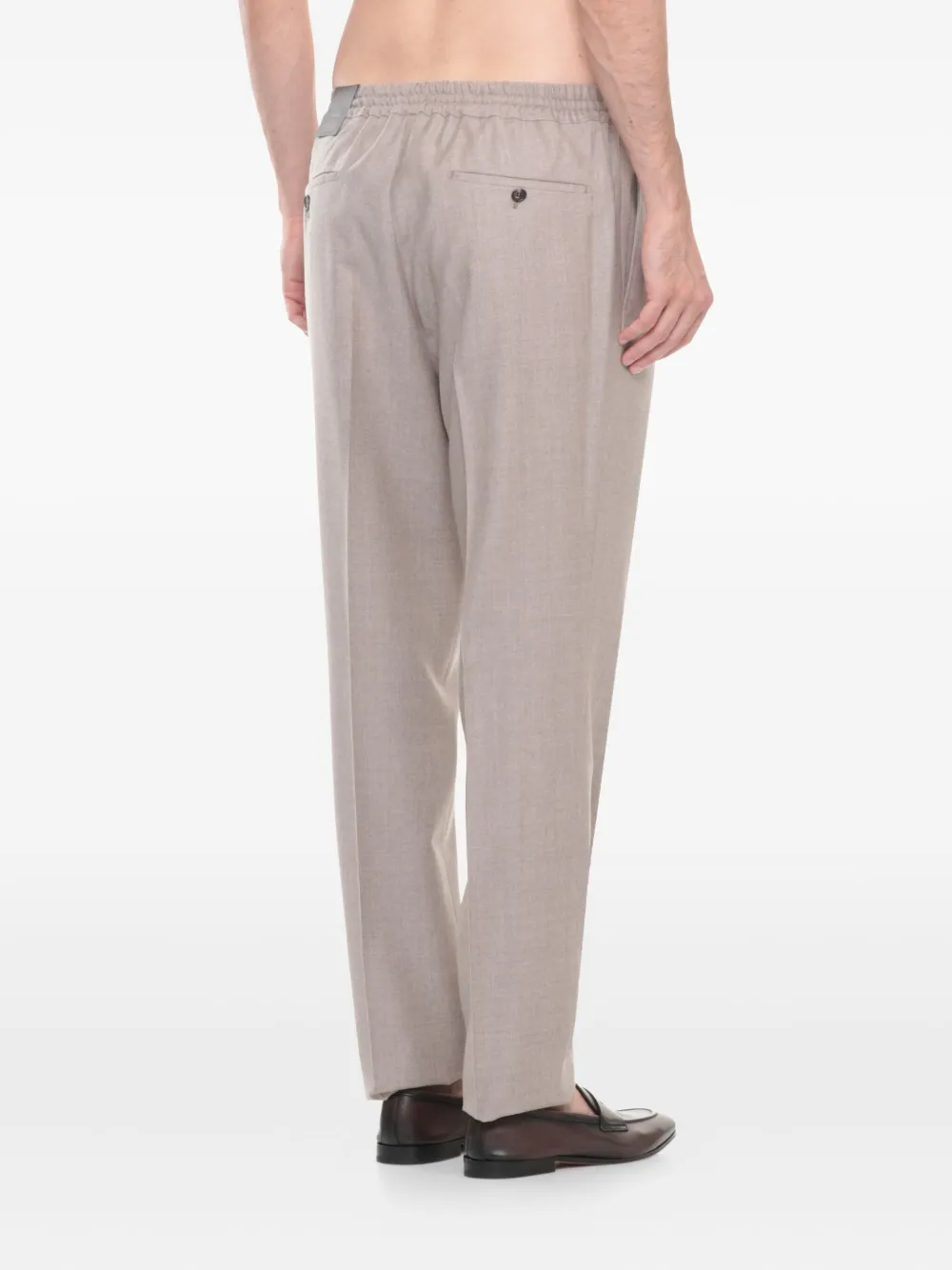 Incotex Pleated Front Straight Leg Trousers In Neutral