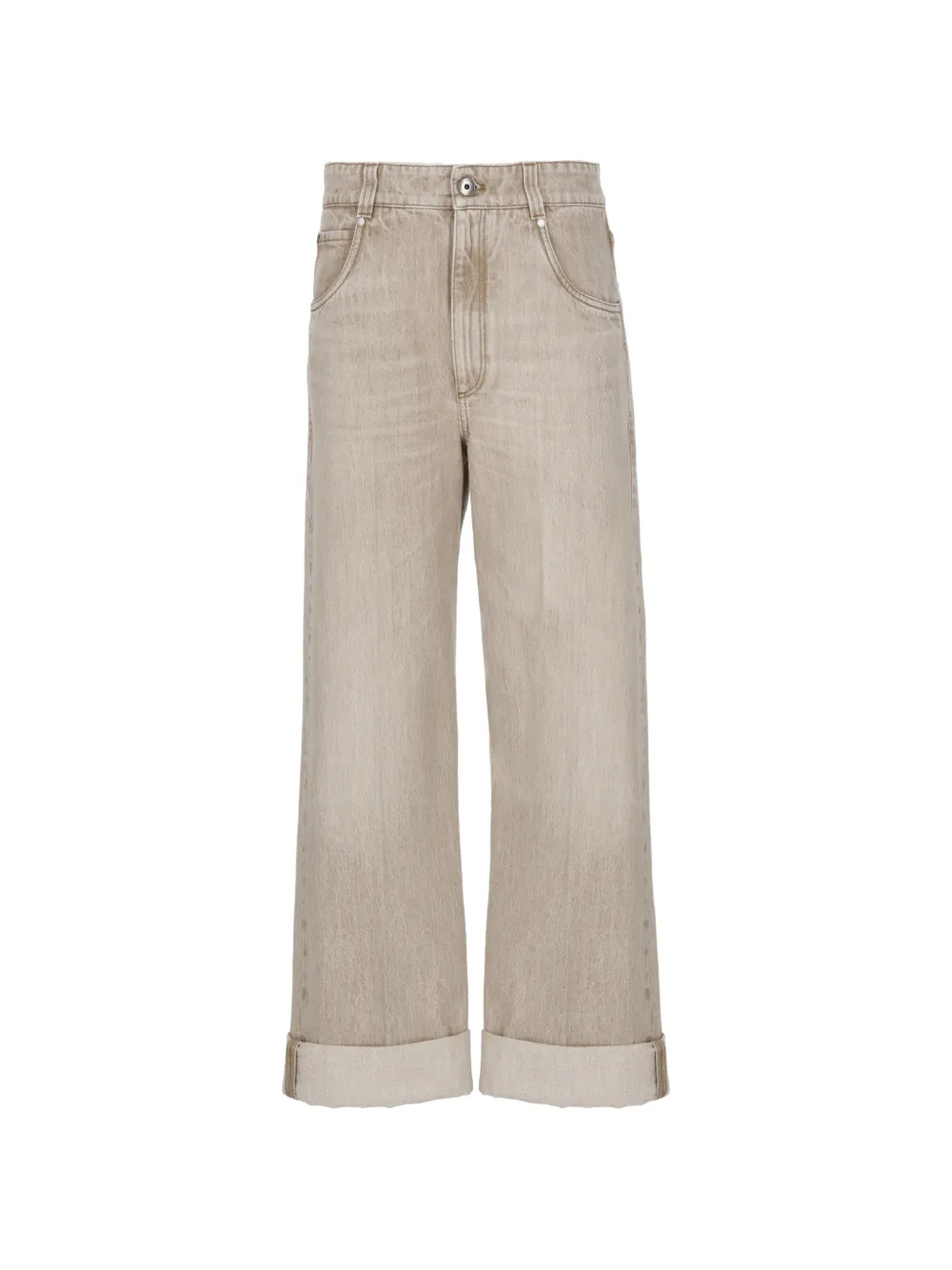 Brunello Cucinelli Jeans a gamba ampia - Toni neutri
