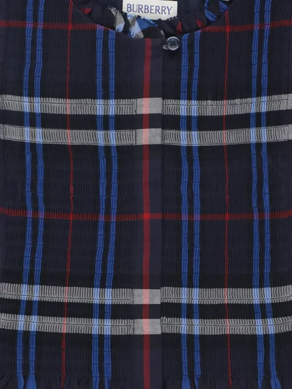 Burberry Kids チェック ワンピース | ブルー | FARFETCH JP