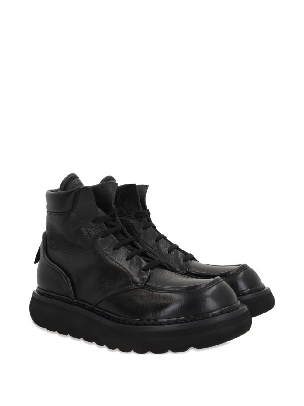 Premiata Laarzen met chunky zool en veters Zwart