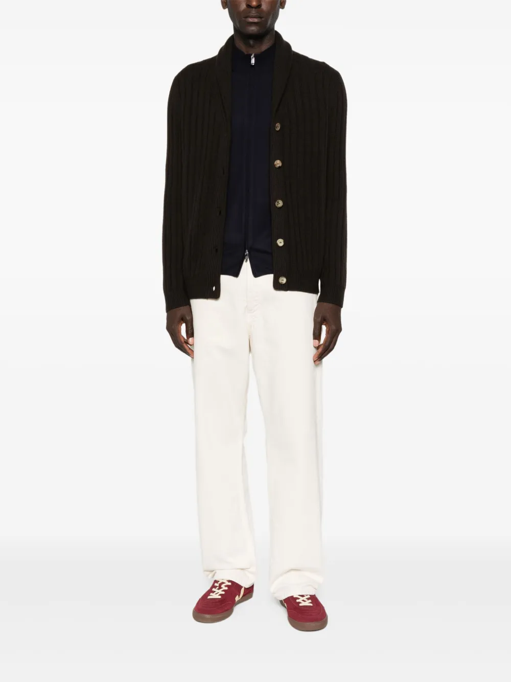Fedeli zip-front panelled sweater | Cardigans | Image 2
