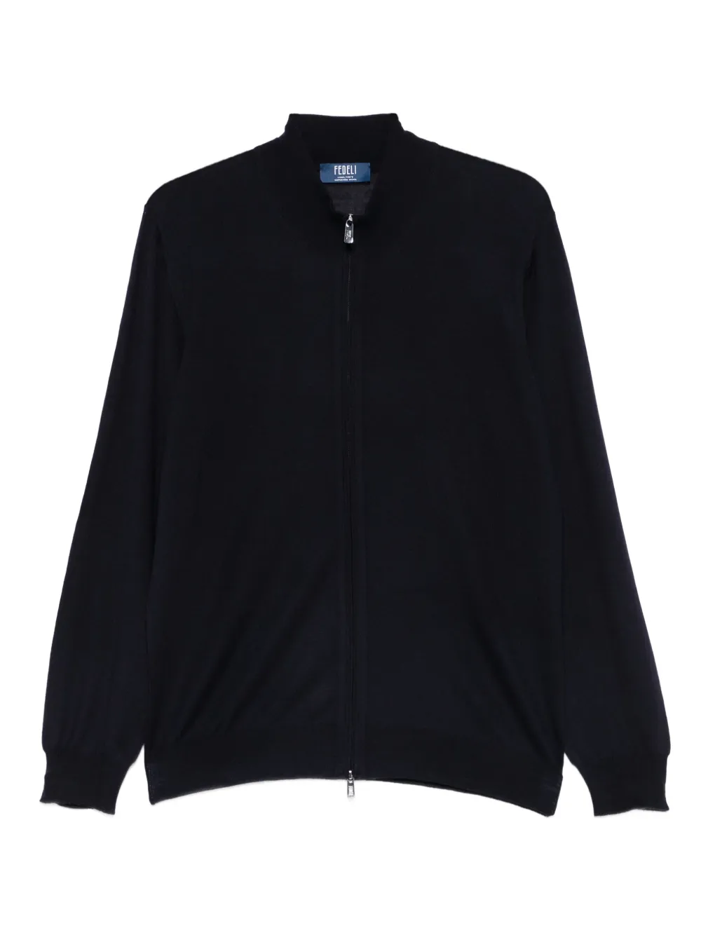 Fedeli zip-front panelled sweater | Blue | Image 1