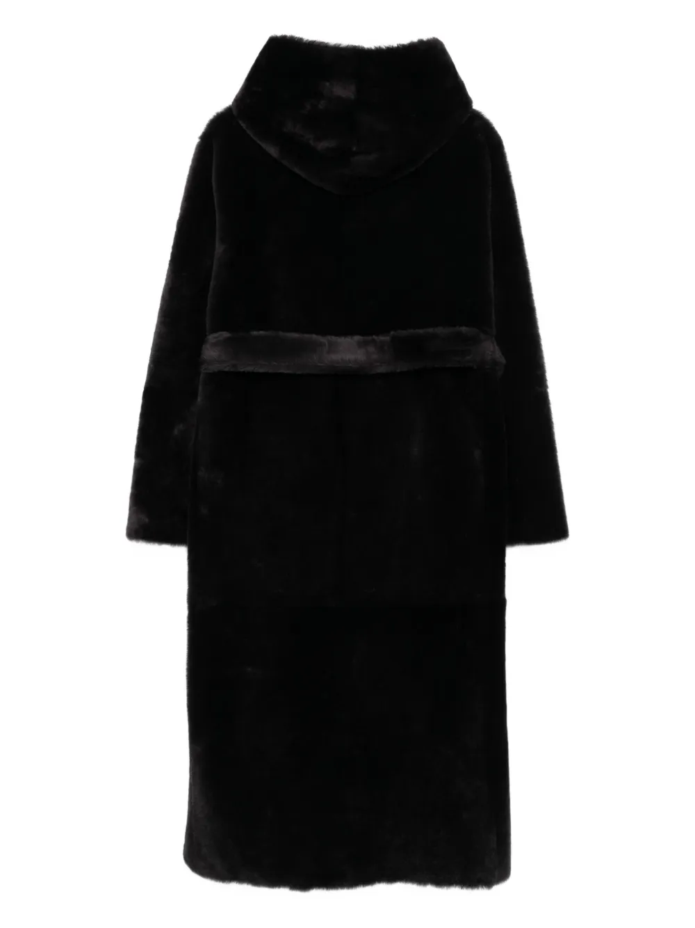 Liska abrigo con cinturón y capucha | Abrigos de pelo artificial | Image 2