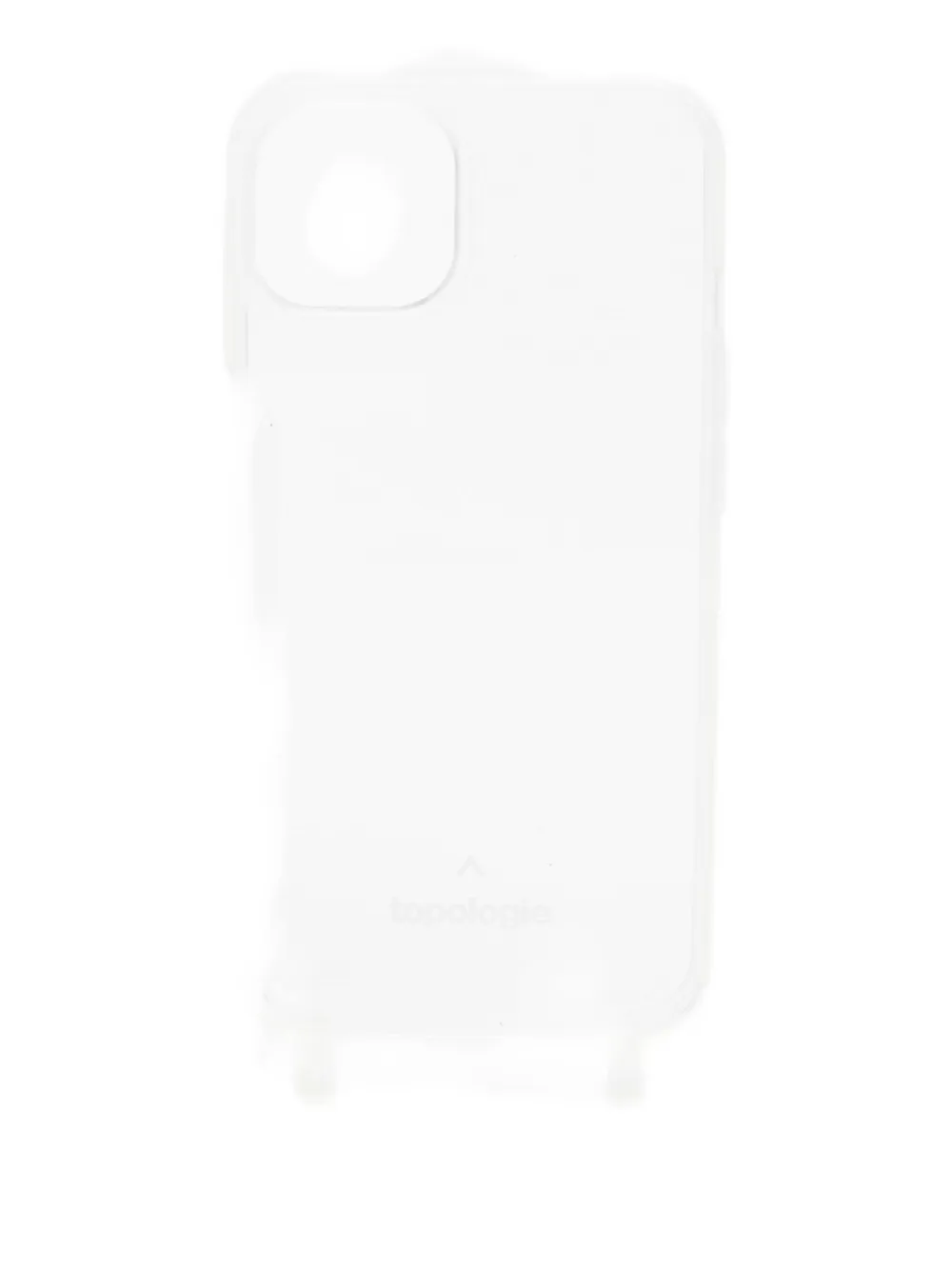 Topologie Clear Phone Case In White