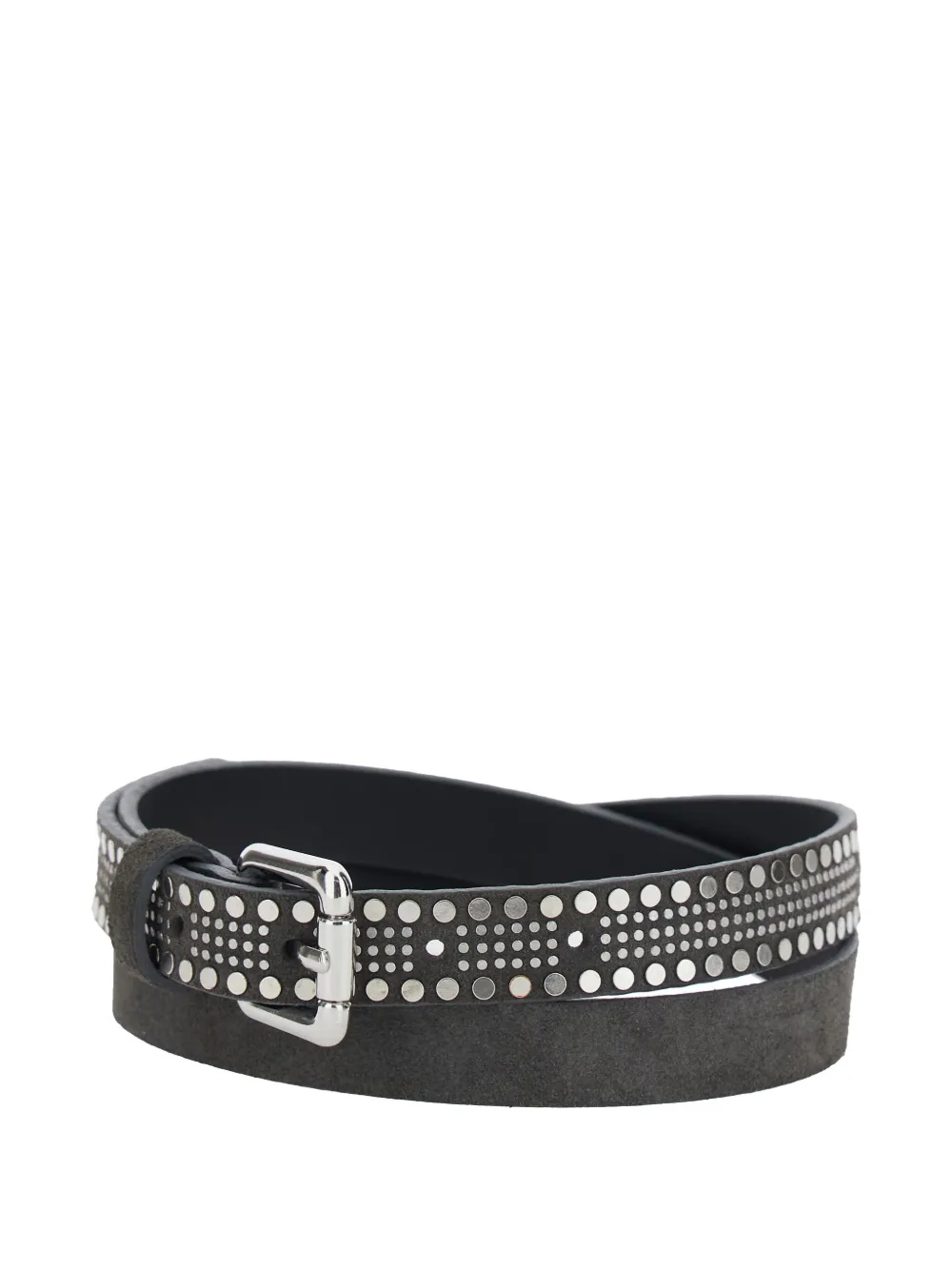 Tela studded suede belt - Grijs