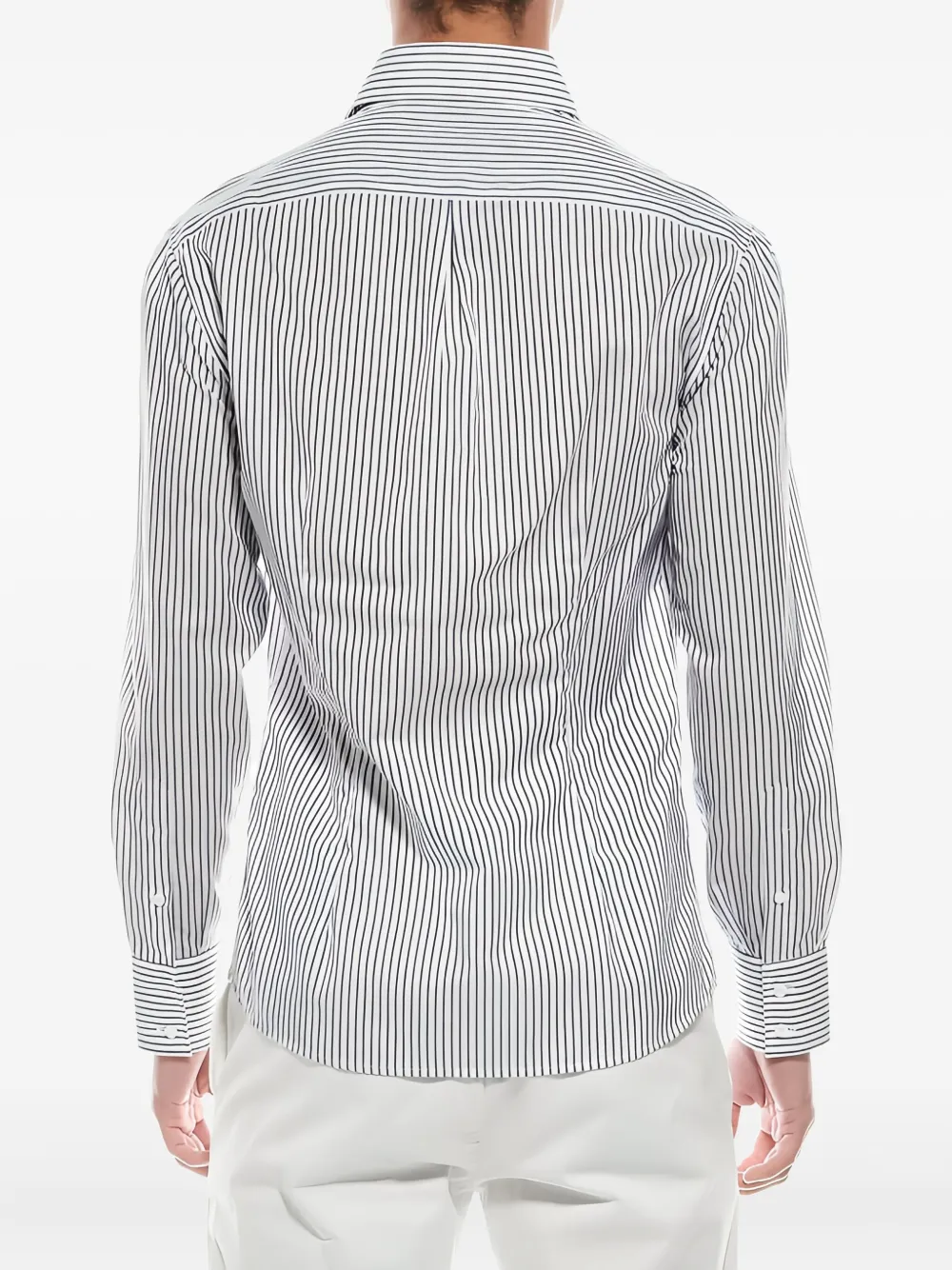 Brunello Cucinelli Overhemd met krijtstreep - Blauw