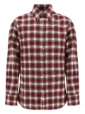 Brunello Cucinelli checked button-fastening shirt - Red