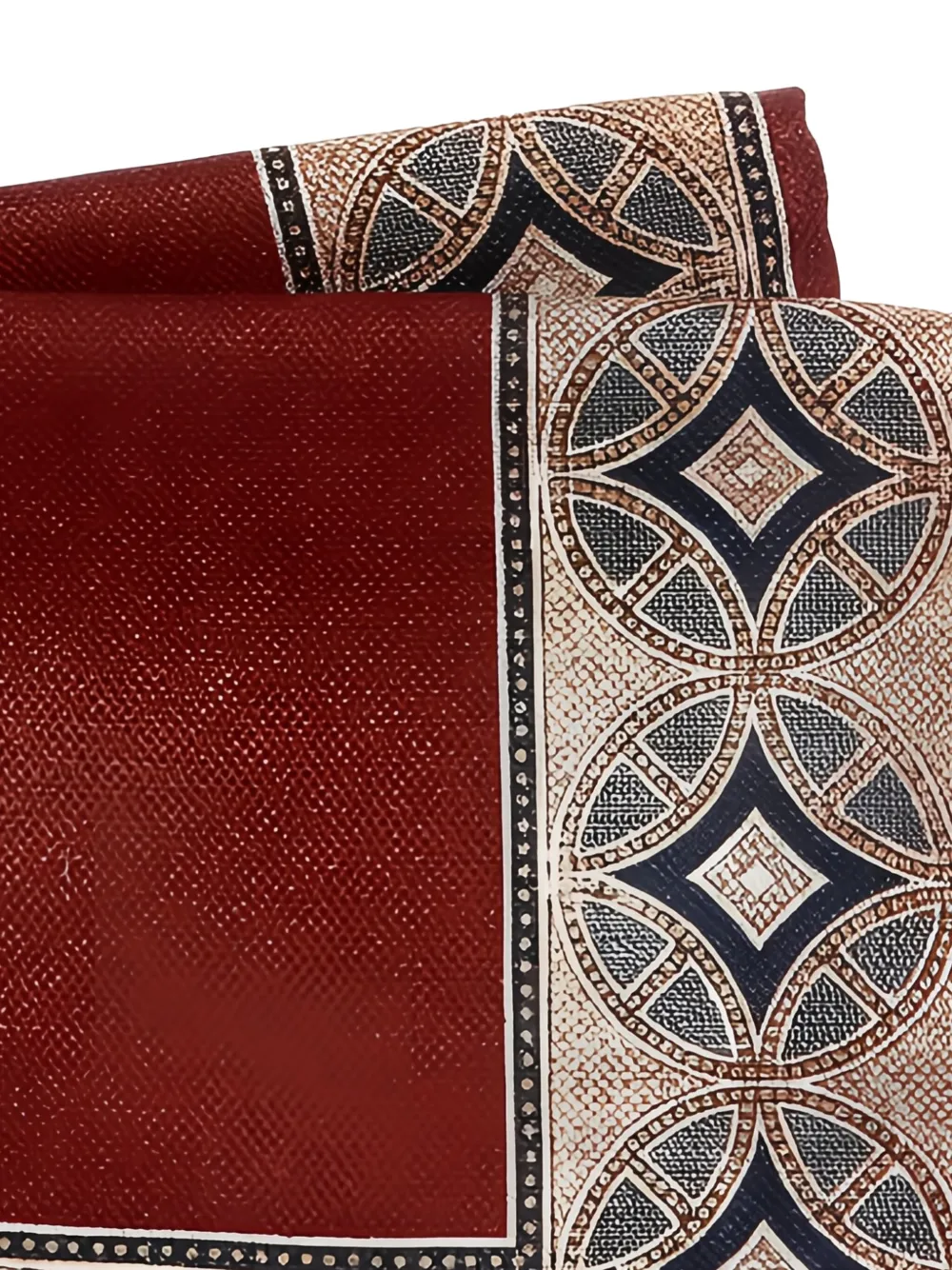Brunello Cucinelli Pochet met geometrische print - Rood