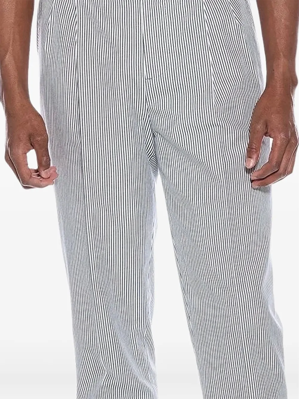 Brunello Cucinelli Broek met geplooide voorkant - Wit