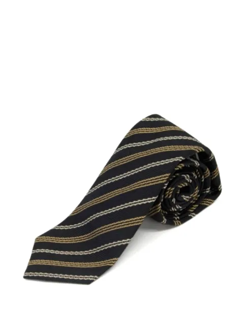 Brunello Cucinelli diagonal-stripe silk tie
