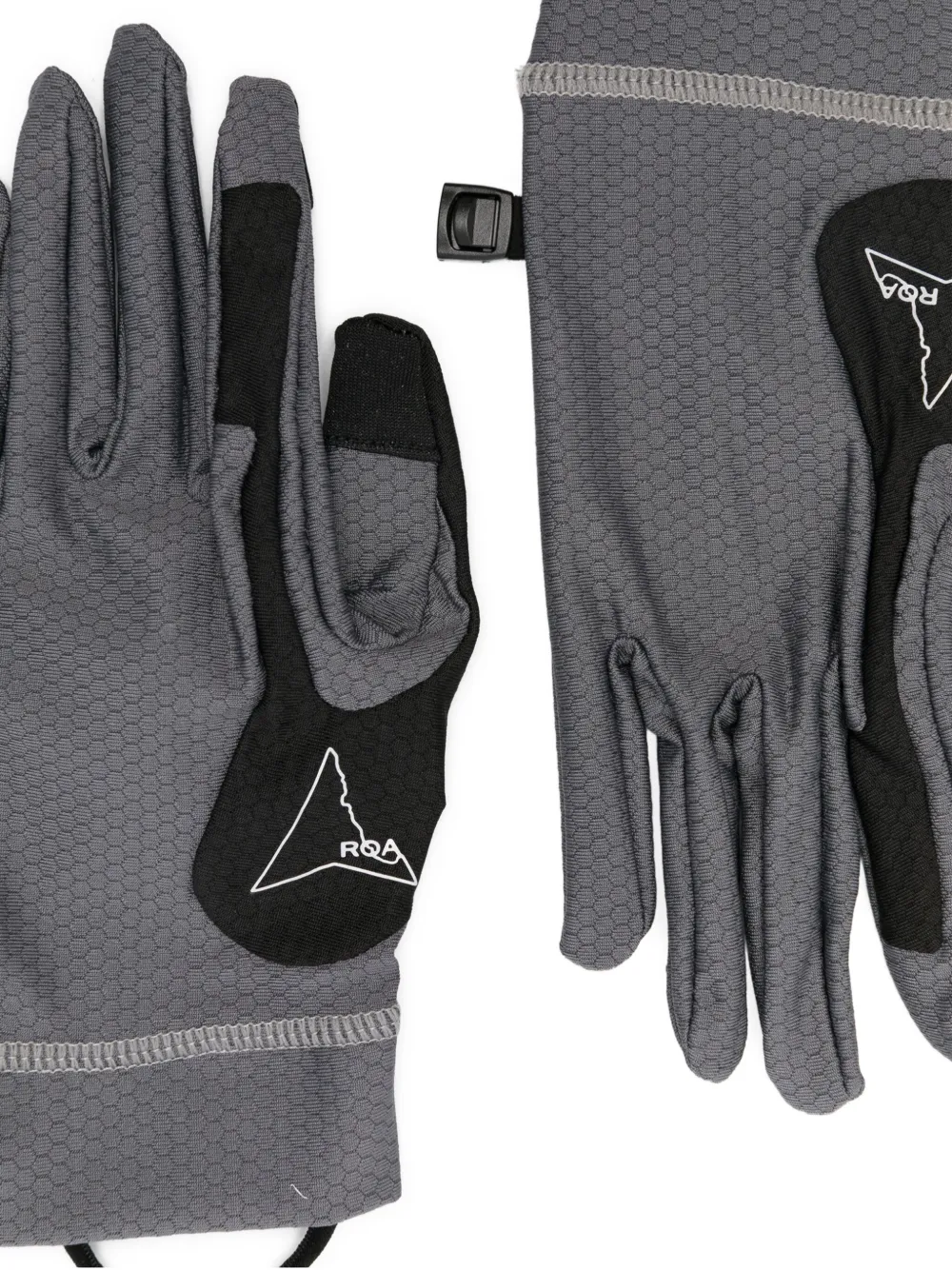 ROA Handschoenen met honingraatpatroon Grijs