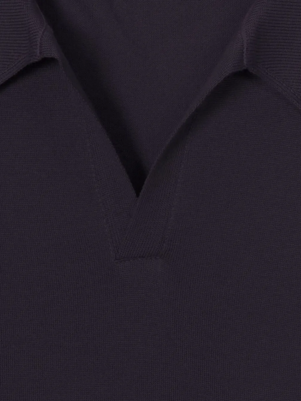 John Smedley V-neck cotton T-shirt - Grijs