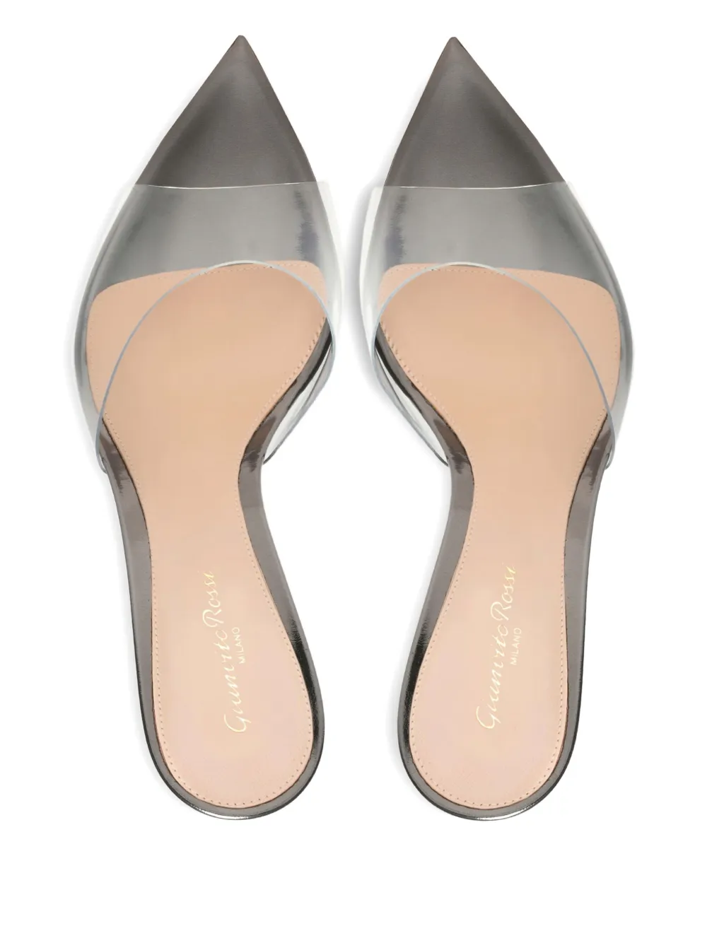 Gianvito Rossi 85mm Elle pointed-toe sandals Neutrals