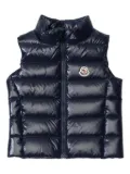 Moncler Enfant quilted shell vest - Blue