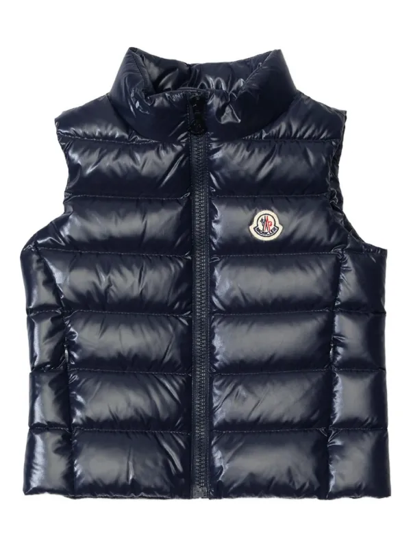 MONCLER モンクレール　キルディングベスト Moncler Enfant キルティング ベスト | ブルー | FARFETCH JP
