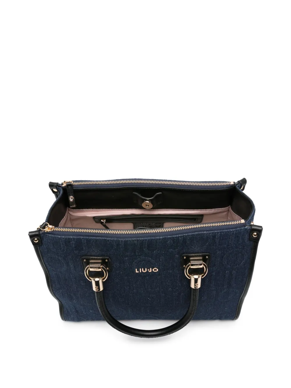 LIU JO Shopper met logo Blauw