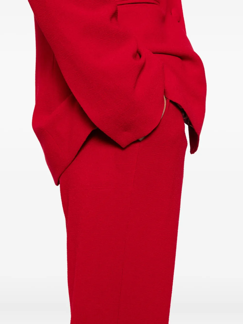 Blaklace Mid-rise Trousers In Red