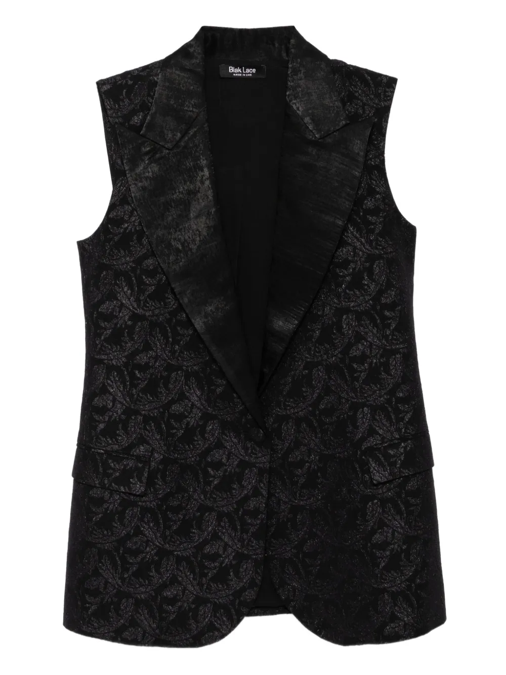 BLAKLACE floral-print waistcoat | Black | Image 1