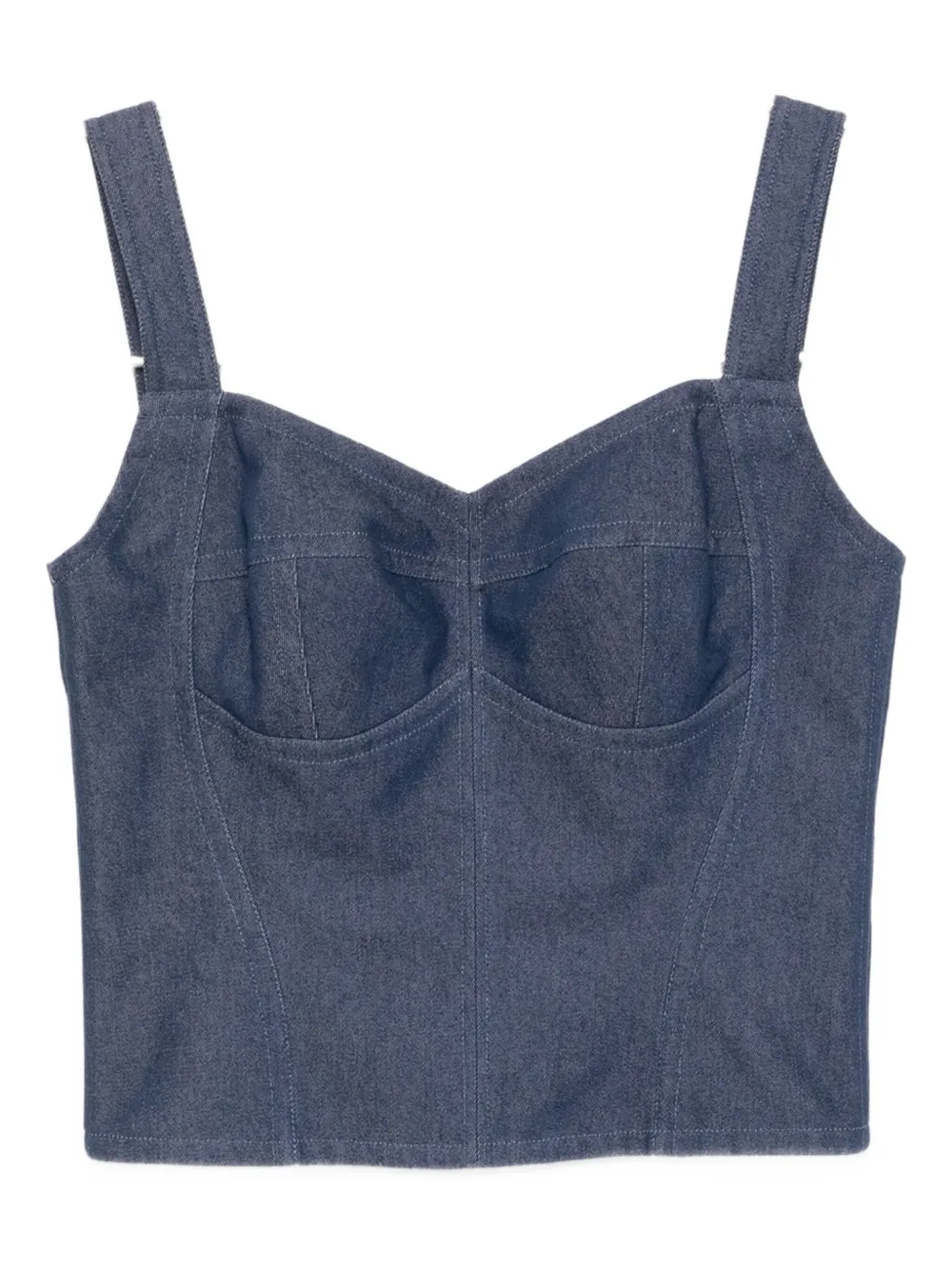 BLAKLACE Top denim - Blu