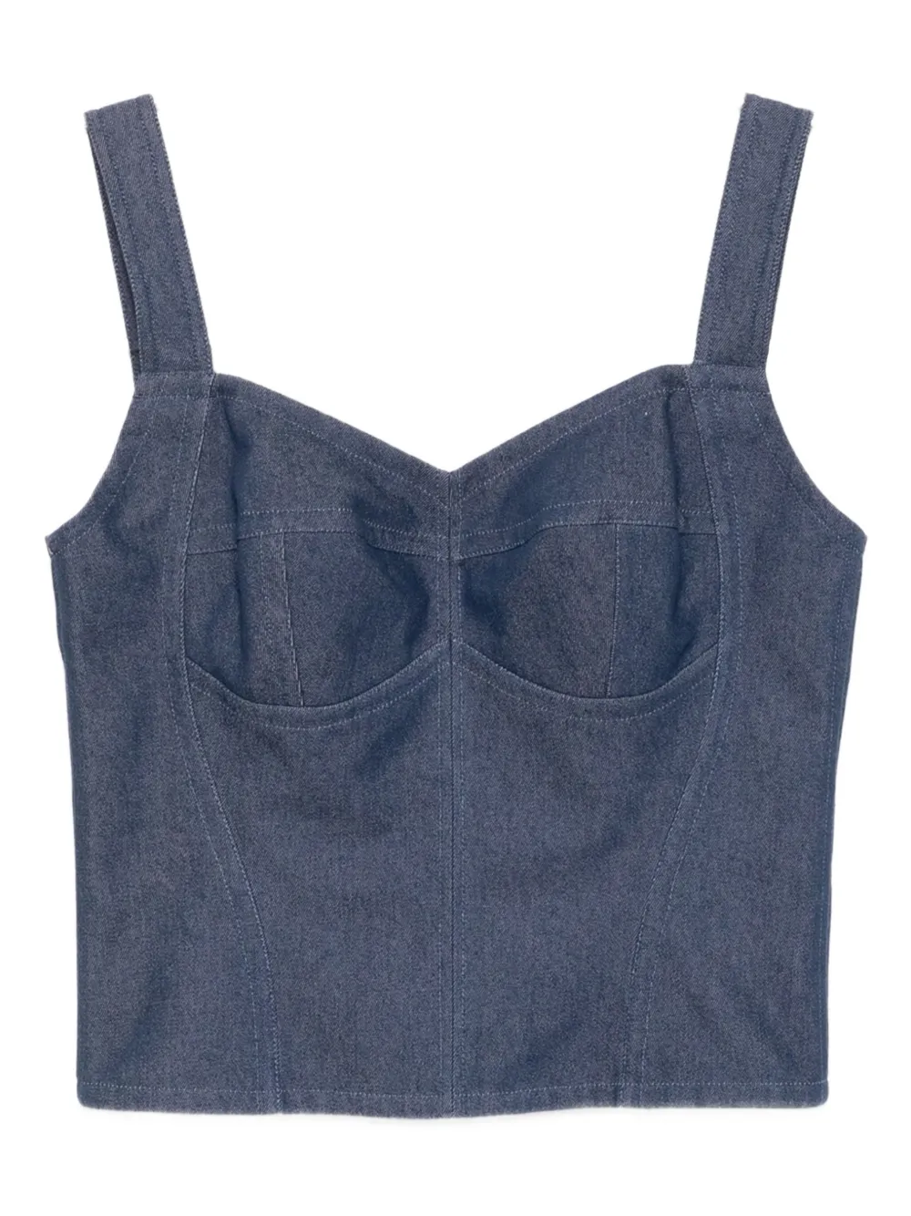 BLAKLACE denim tank top | Blue | Image 1