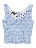 BLAKLACE graphic-print tank top - Blue
