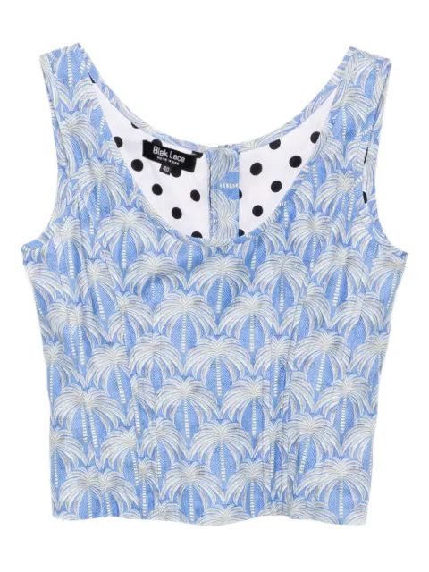 BLAKLACE graphic-print tank top