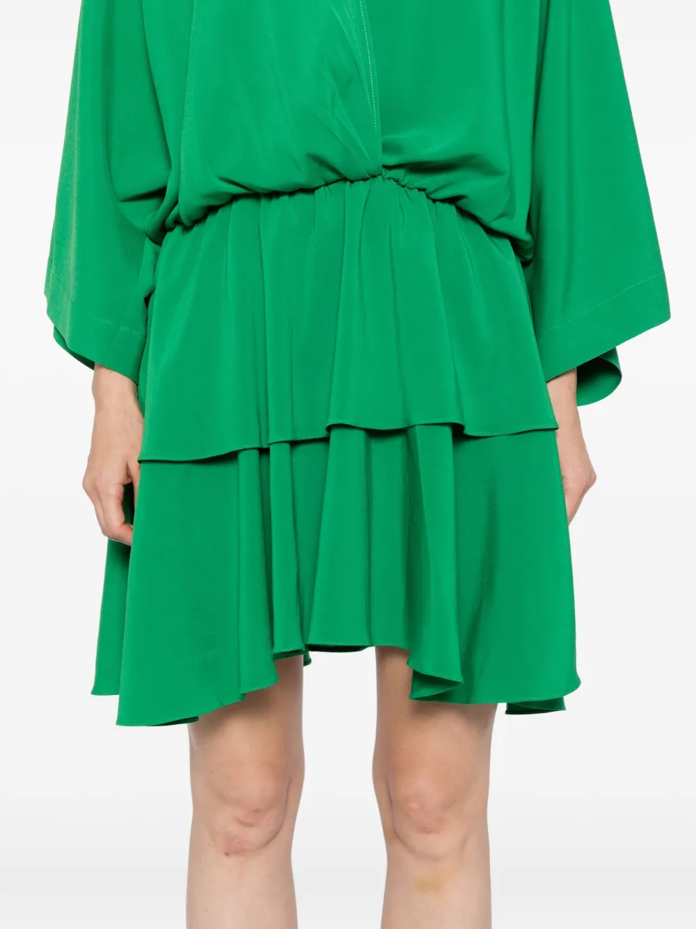 Blaklace Draped Dress In Green