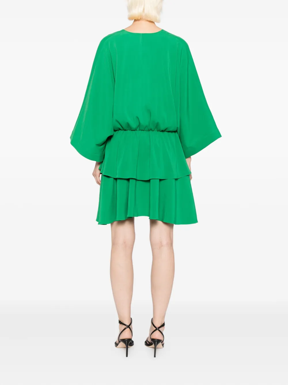 Blaklace Draped Dress In Green