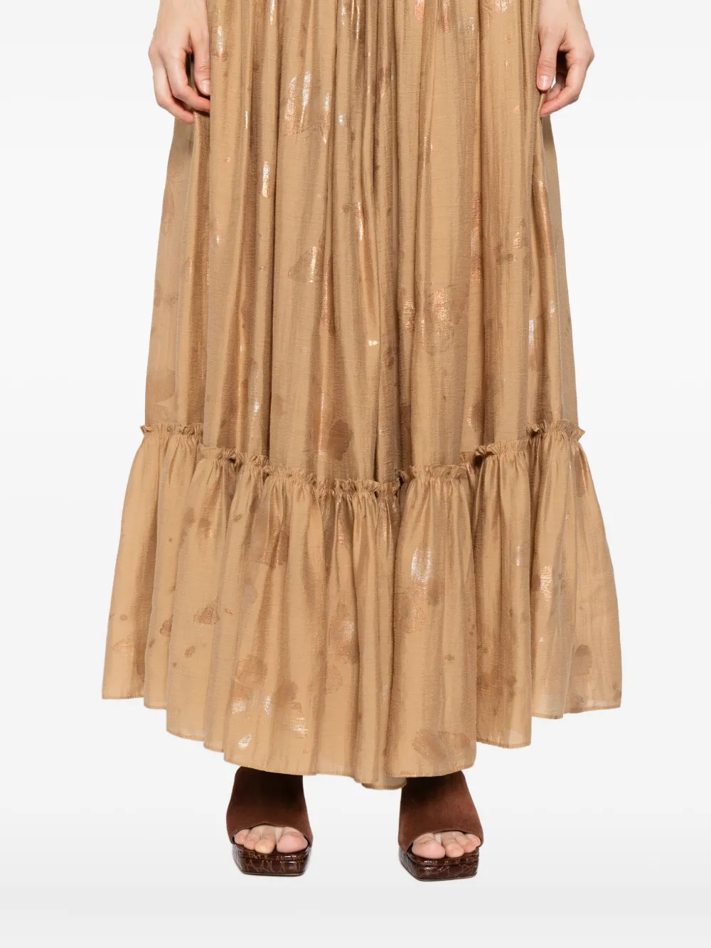 Blaklace Butterfly Skirt In Brown