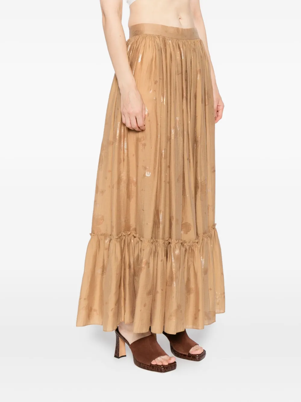 Blaklace Butterfly Skirt In Brown