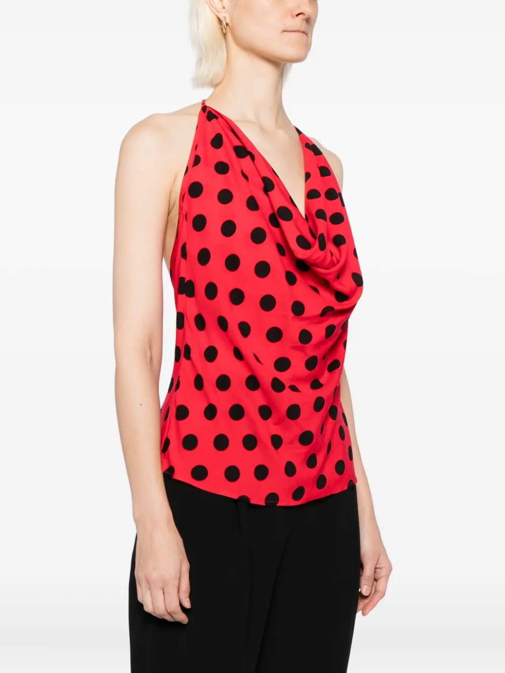 Blaklace Polka-dot Top In Red