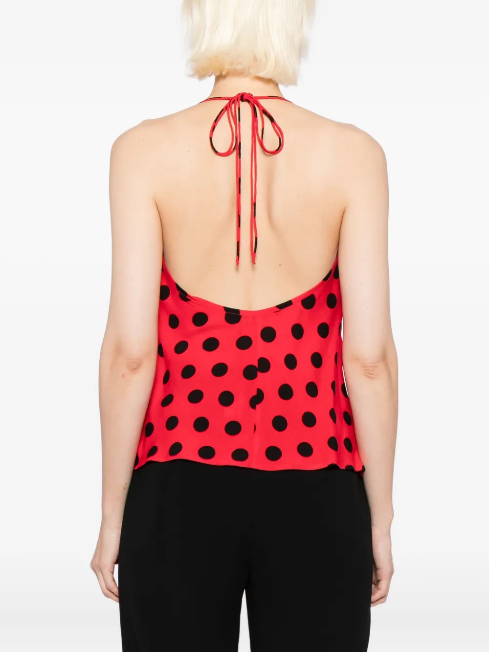 Blaklace Polka-dot Top In Red