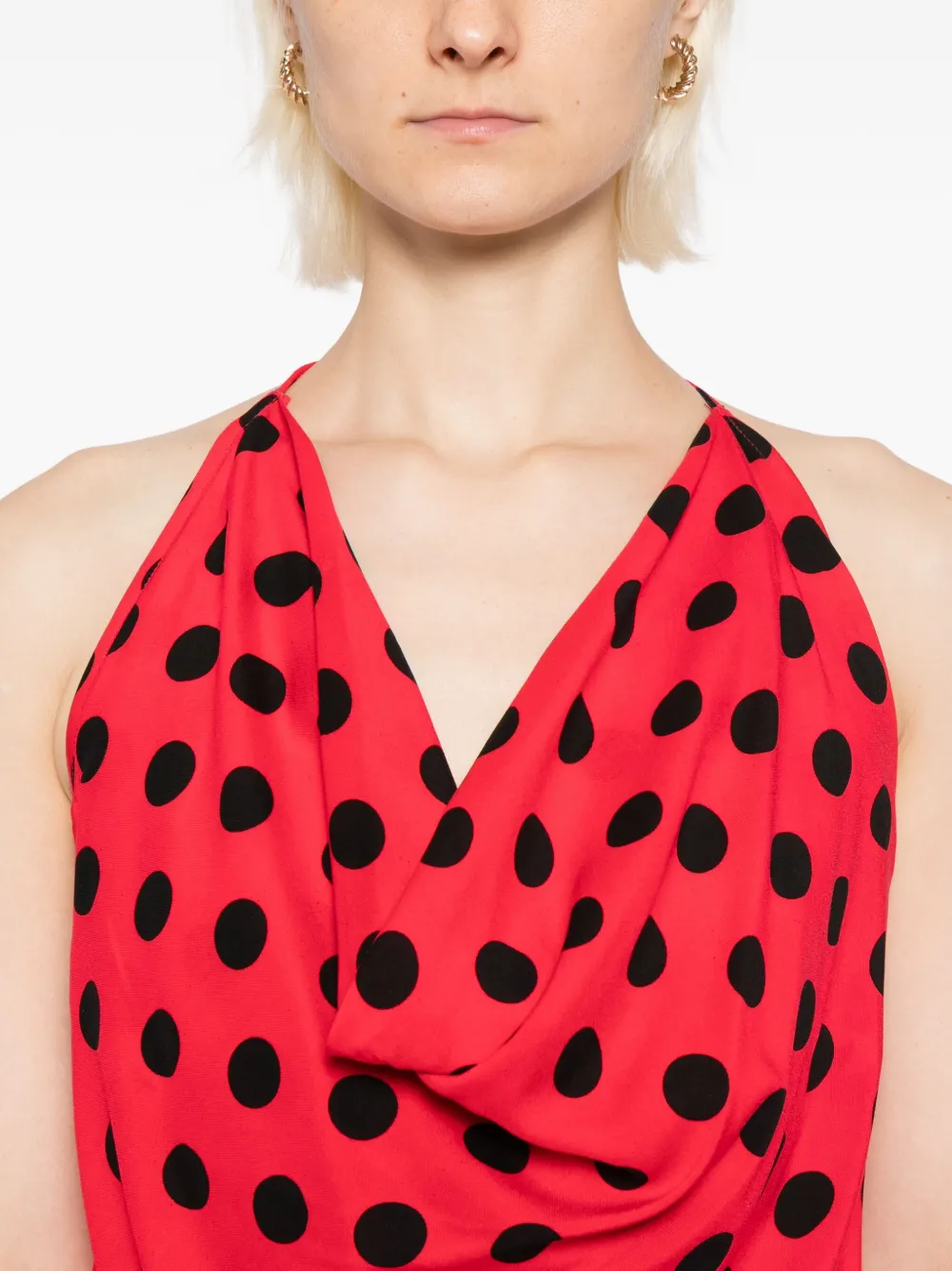 Blaklace Polka-dot Top In Red