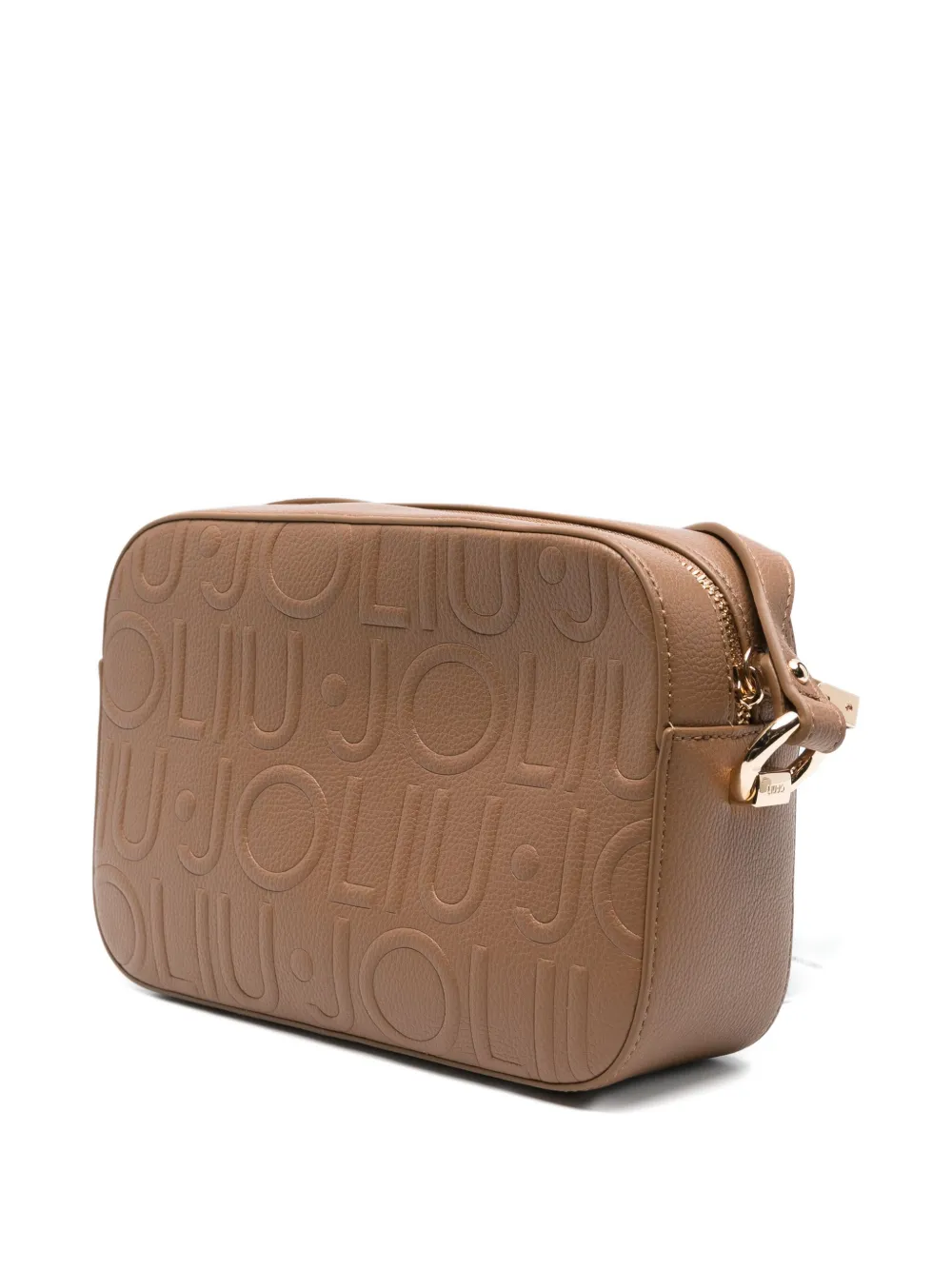 Liu •jo Logo-plaque Leather Cross-body Bag In Neutral