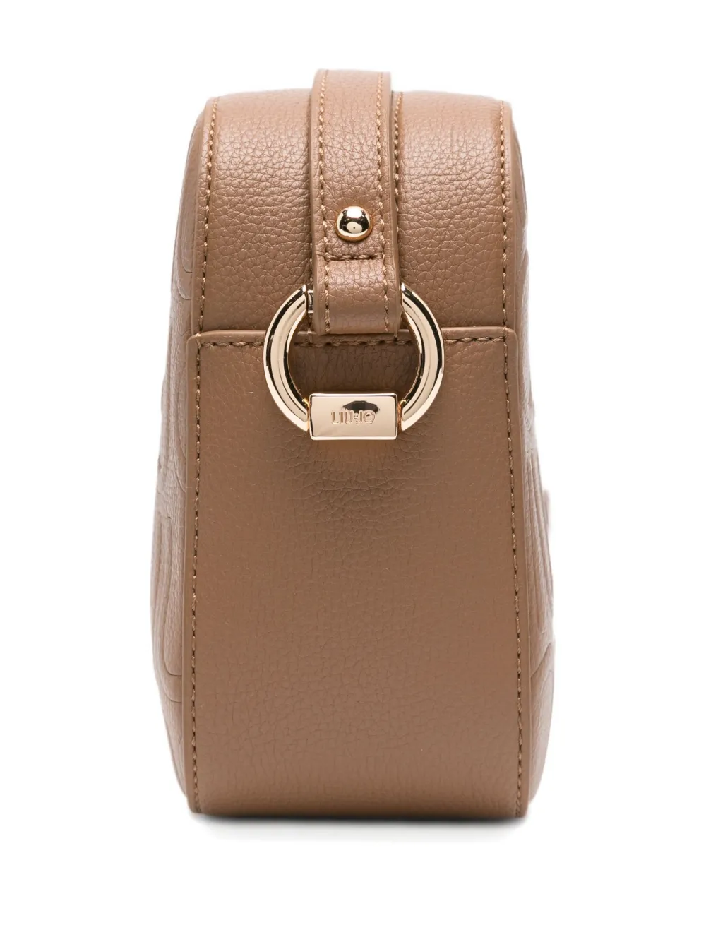 Liu •jo Logo-plaque Leather Cross-body Bag In Neutral