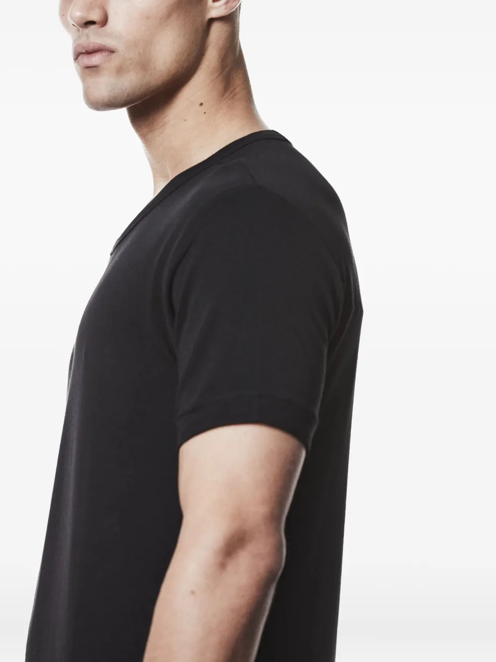 Thom Krom Worked-seam Cotton T-shirt In Black