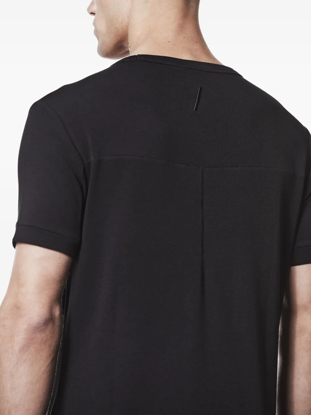 Thom Krom Worked-seam Cotton T-shirt In Black