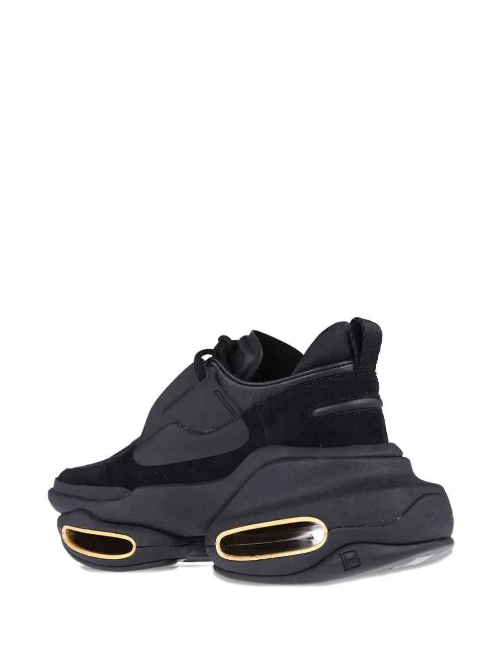 Balmain B-bold Low-top Sneakers In Black