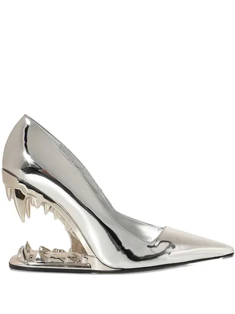 GCDS 110mm Morso Mirror pointed-toe pumps