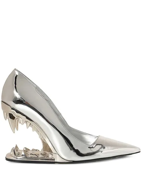 GCDS 110mm Morso Mirror pointed-toe pumps