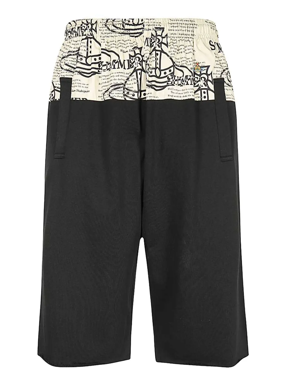 Vivienne Westwood Orb-print Elasticated-waistband Shorts In Black