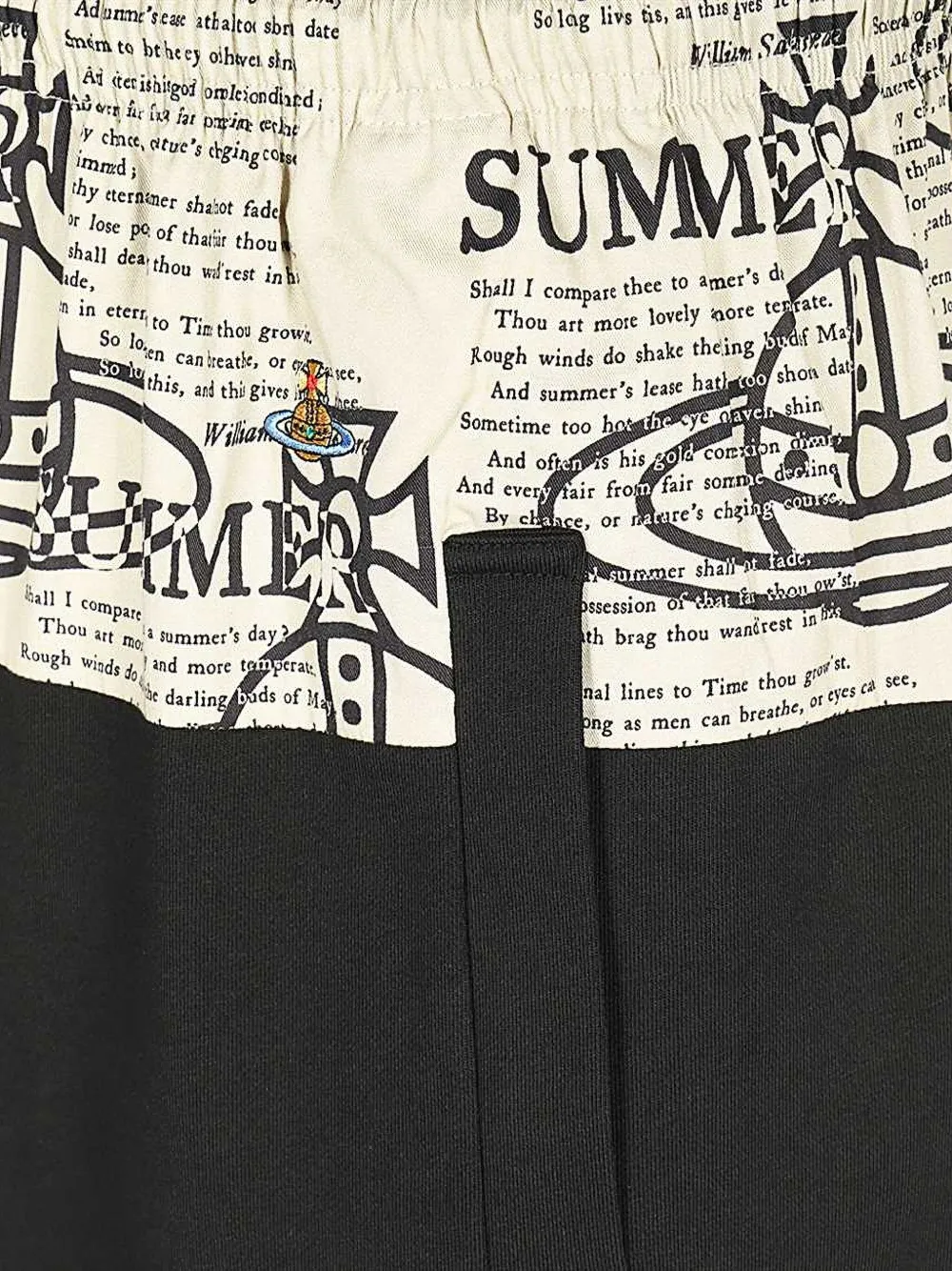 Vivienne Westwood Orb-print Elasticated-waistband Shorts In Black