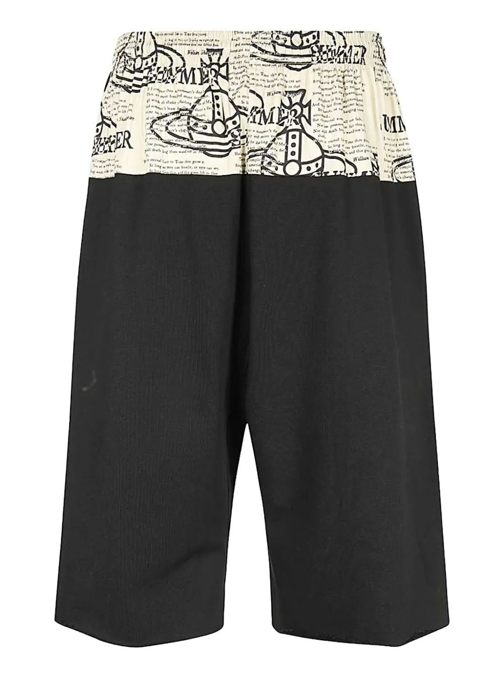 Vivienne Westwood Orb-print Elasticated-waistband Shorts In Black