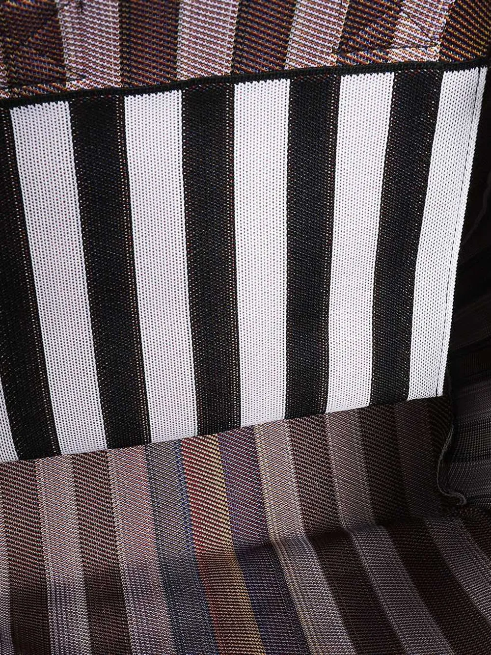 Weekend Max Mara Striped Tote Bag In White