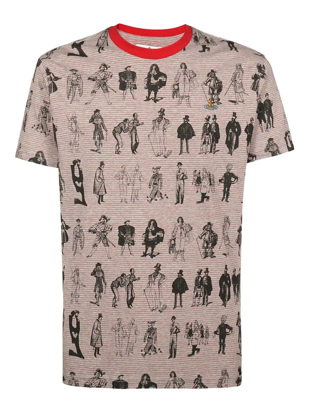 Vivienne Westwood Evolution Of Man-print crew-neck T-shirt | Neutrals | Image 1