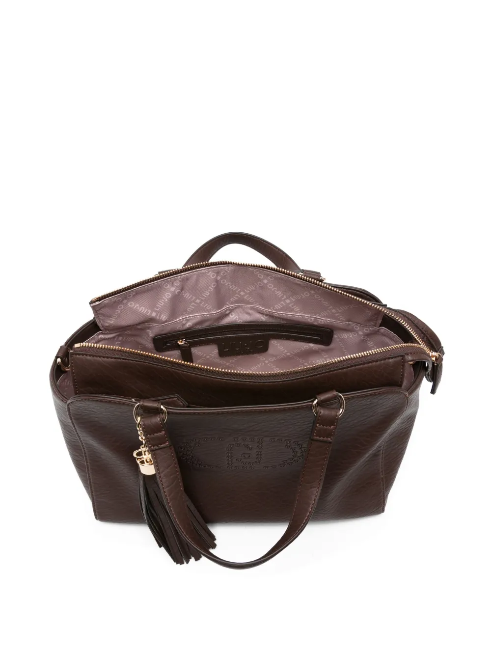 LIU JO Crossbodytas verfraaid met kwastje Bruin