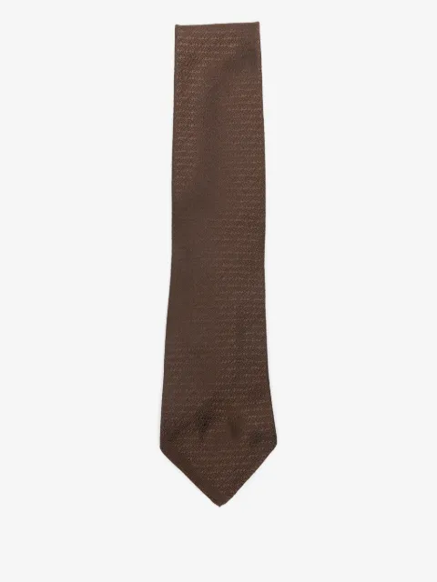 Maison Margiela corbata de seda texturizada