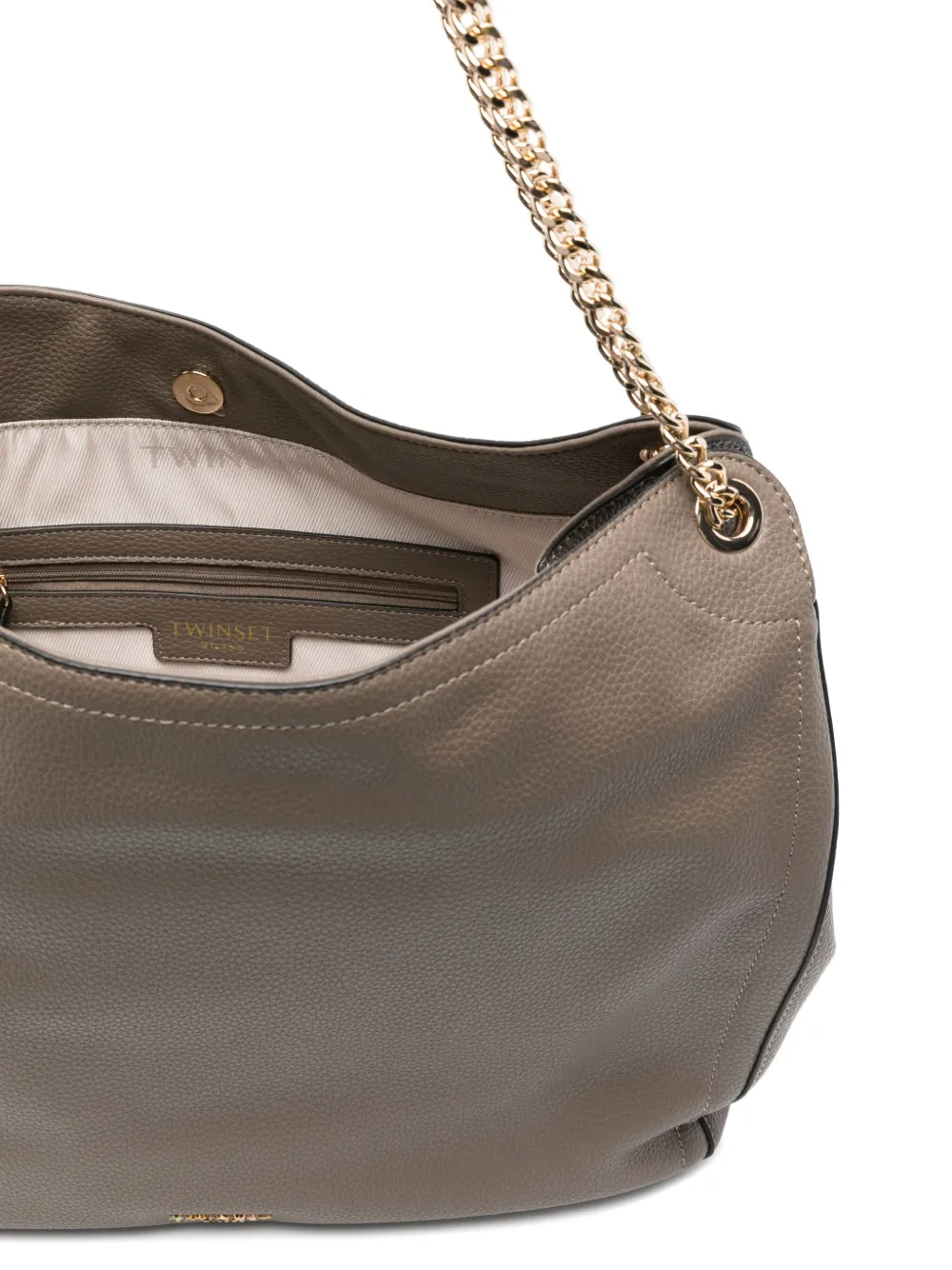 Twinset Chain-strap Tote Bag In Neutral