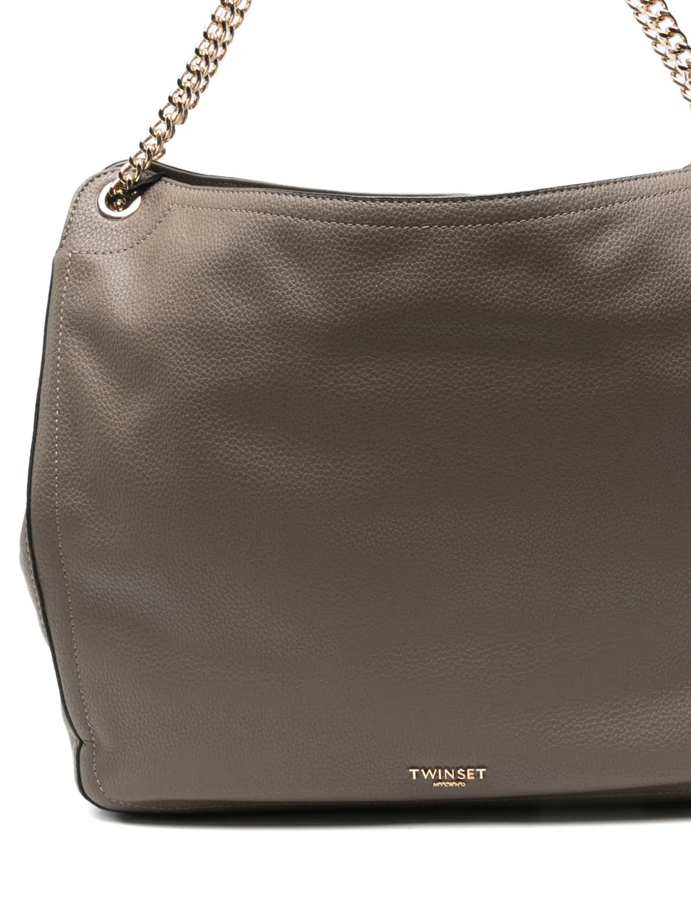 Twinset Chain-strap Tote Bag In Neutral